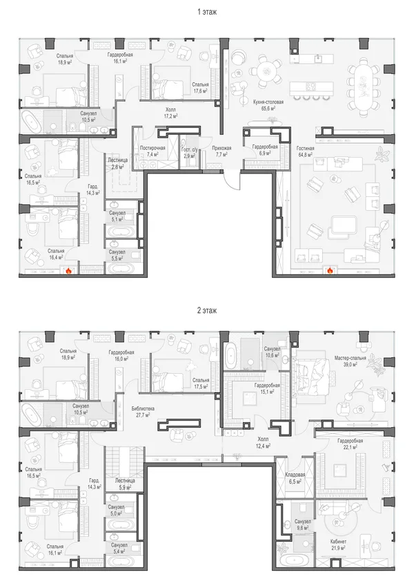 11-комнатный пентхаус, 582.4 м²