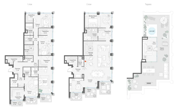 5-комнатный пентхаус, 358.2 м²